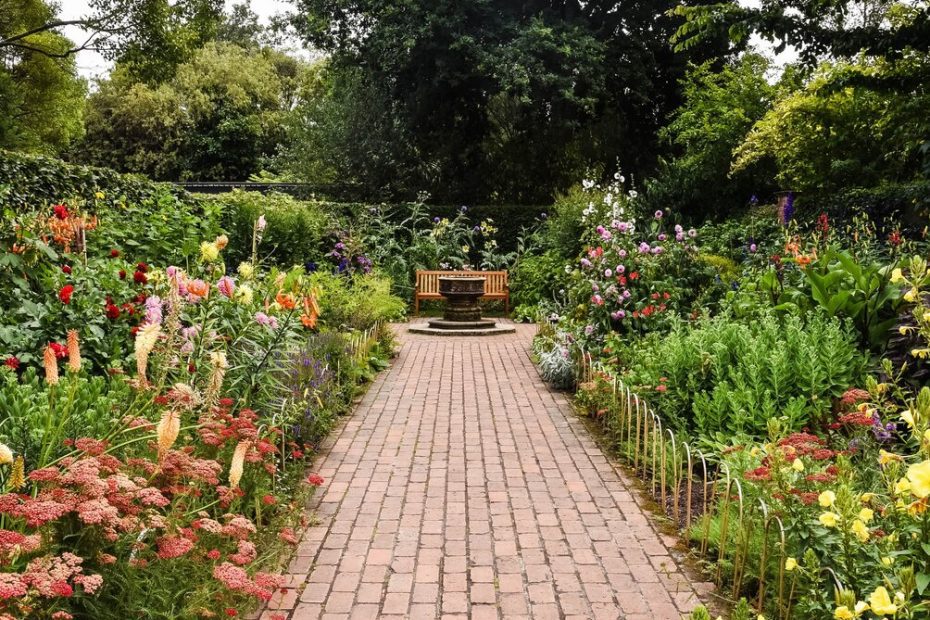 A beautiful, well-maintained garden