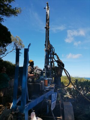 To show a borehole rig